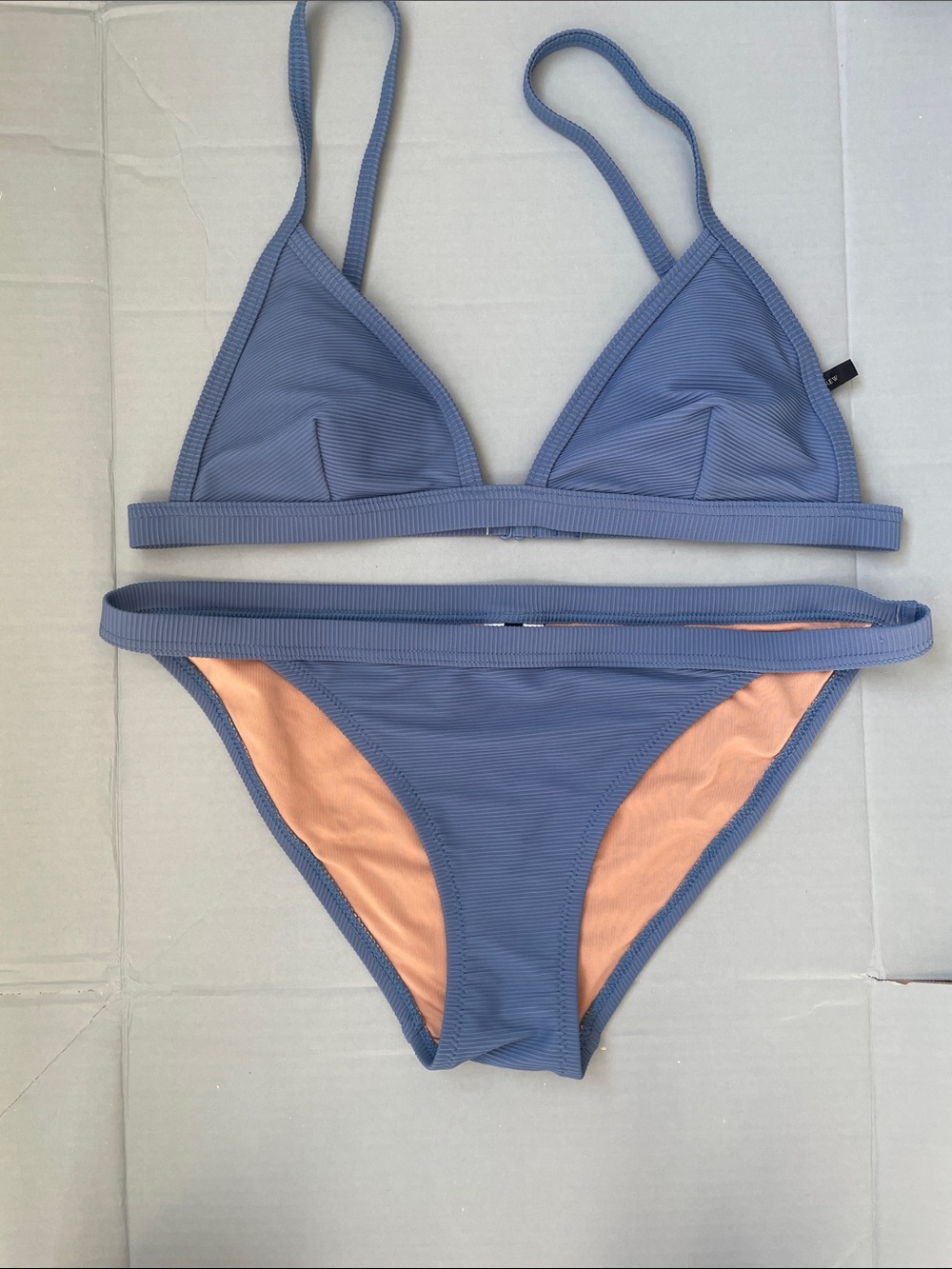J. Crew Blue Triangle Bikini Set